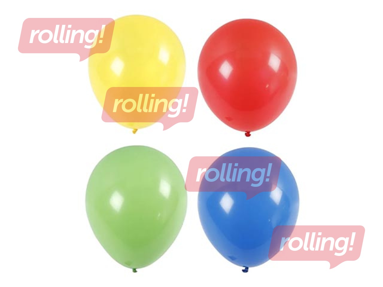 Baloni, dažādas krāsas, 4 gab.