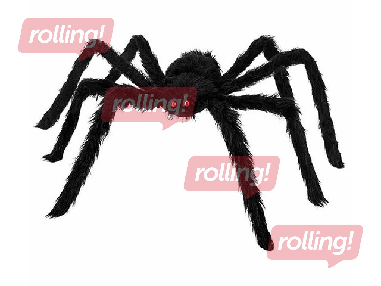 Halovīnu dekorācija Springos, melns zirneklis, 90cm