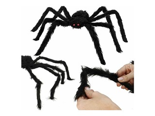 Halovīnu dekorācija Springos, melns zirneklis, 90cm