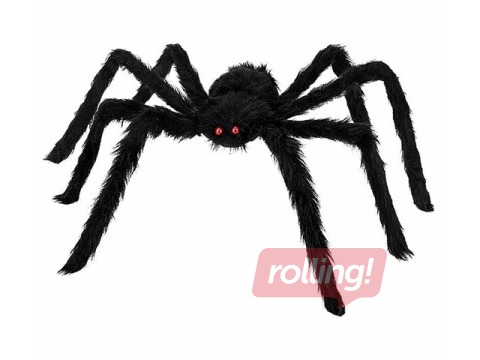 Halovīnu dekorācija Springos, melns zirneklis, 90cm