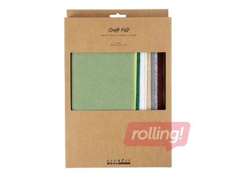 Filcs Creativ Company, natural, 10 loksnes, 21x29.7cm