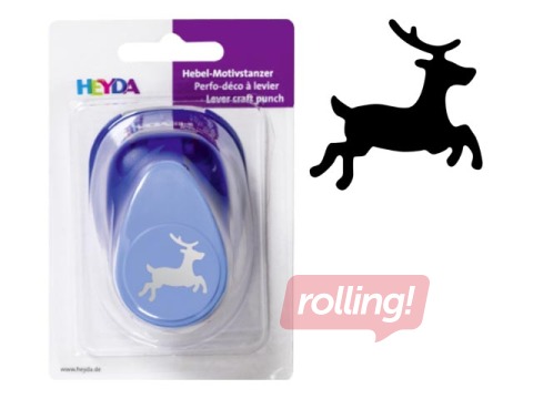 Dekoratīvais caurumsitējs Heyda, briedis, 25mm