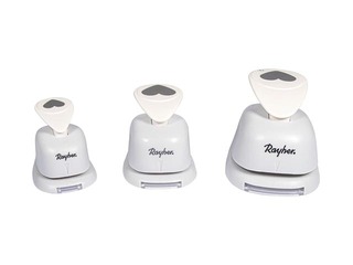 Dekoratīvo caurumsitēju komplekts Sirsniņas, 3 gab.