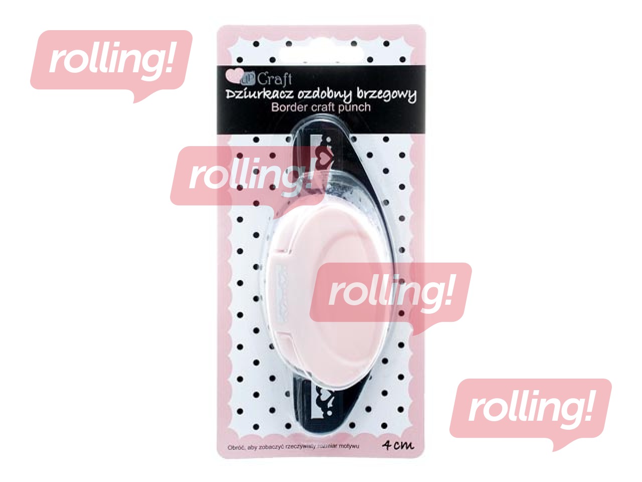 Motīvu caurumotājs malām Heart, motīvs izmērs 4 cm