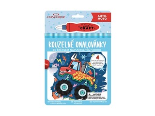 Krāsojamā grāmata ar ūdeni Auto-moto