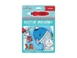 Krāsojamā grāmata ar ūdeni Okeāna pētnieks