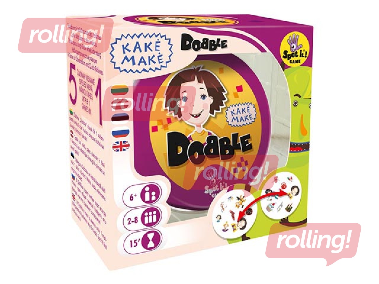 Galda spēle Dobble Kika Mika (Kakė Makė)