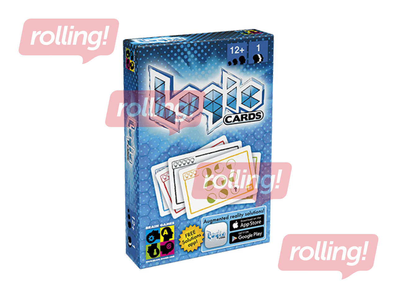 Spēle Logic Cards, Blue, prāta mežģis