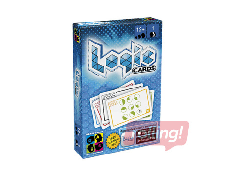 Spēle Logic Cards, Blue, prāta mežģis