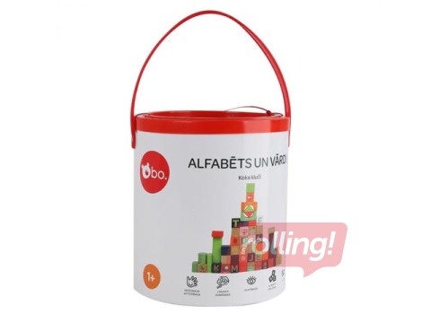 Spēle Alfabēts un vārdi, koka klucīši