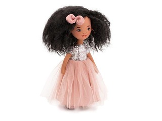 Sweet Sisters lelle Tīna rozā kleitā ar fliteriem, 32 cm