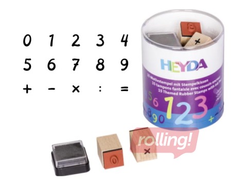 Dekoratīvo zīmogu komplekts, Cipari