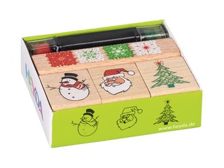 Dekoratīvo zīmogu komplekts Ziemassvētki, 4 gab.