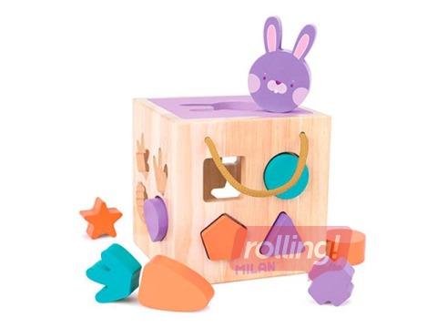 Attīstošā Milan koka rotaļlieta – Kubs Trusis