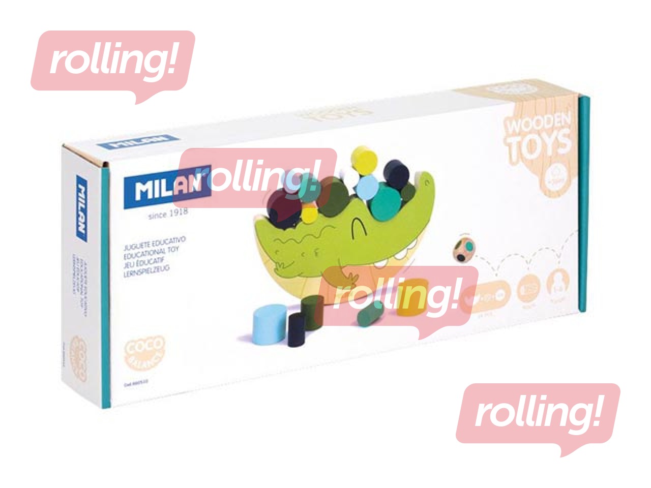 Attīstošā Milan koka rotaļlieta – Coco Balance