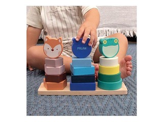 Attīstošā Milan koka rotaļlieta – dzīvnieku Torņi