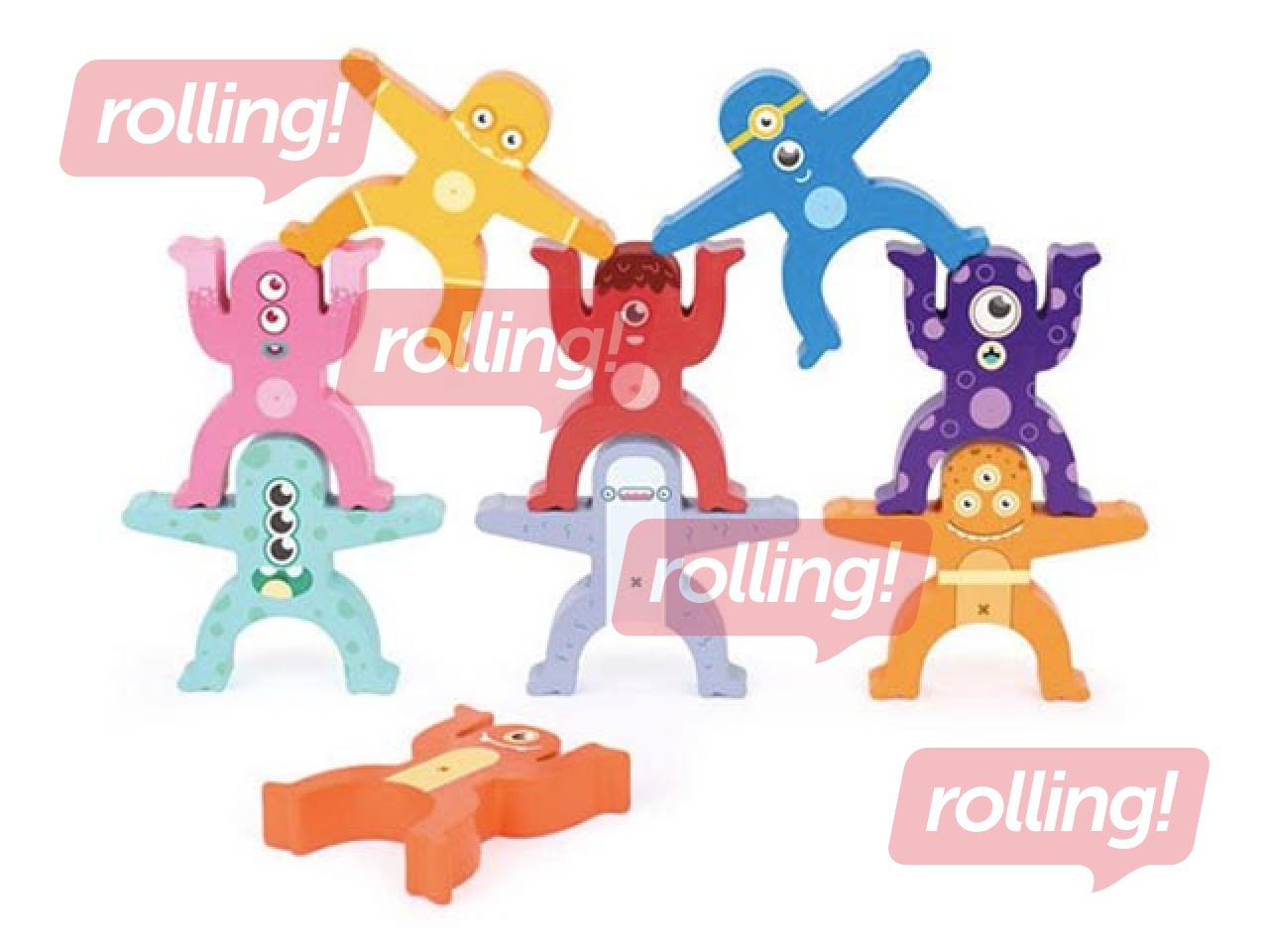 Attīstošā Milan koka rotaļlieta – Citplanētiešu tornis