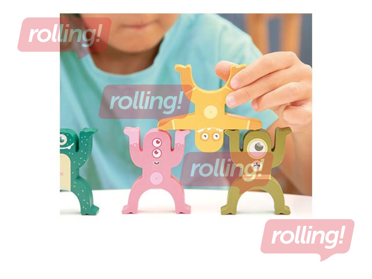 Attīstošā Milan koka rotaļlieta – Citplanētiešu tornis