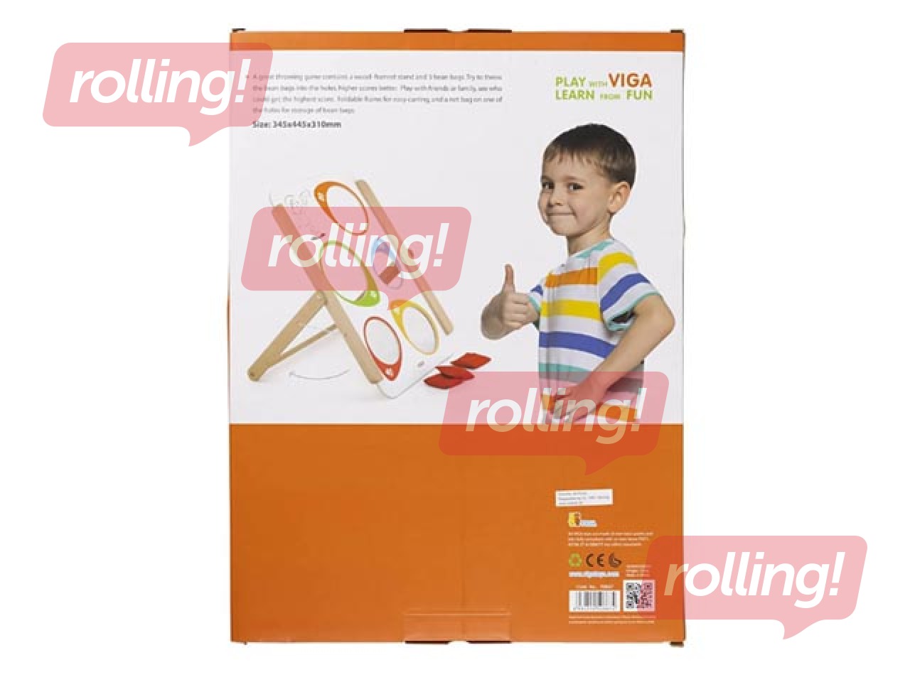 Pupiņu maisu mešanas spēle Viga