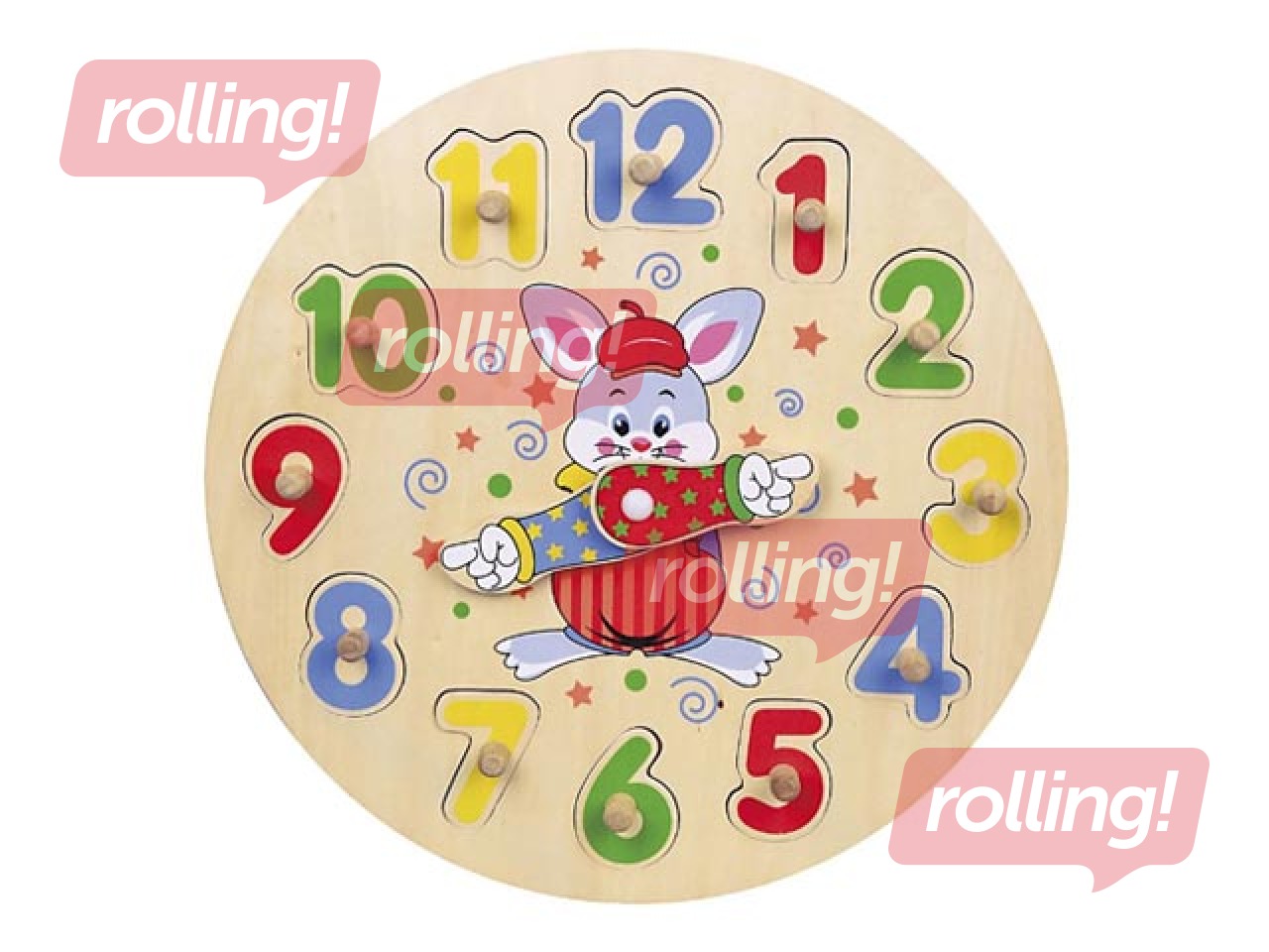 Koka puzle - pulkstenis Viga