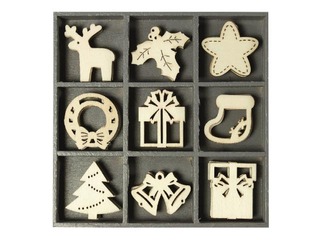 Koka dekori Christmas 1, 45 gab.