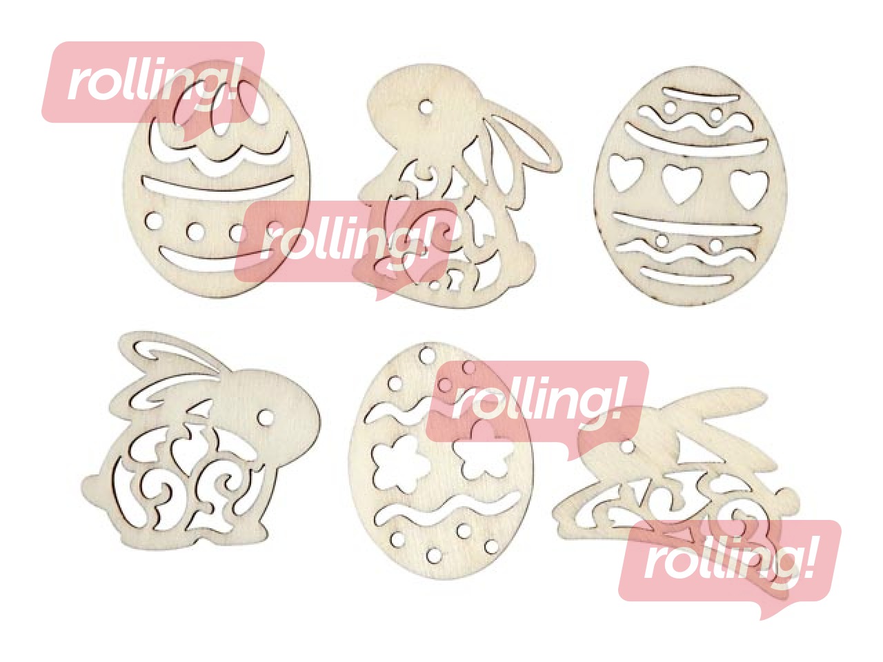 Koka Lieldienu dekori, 24 gab