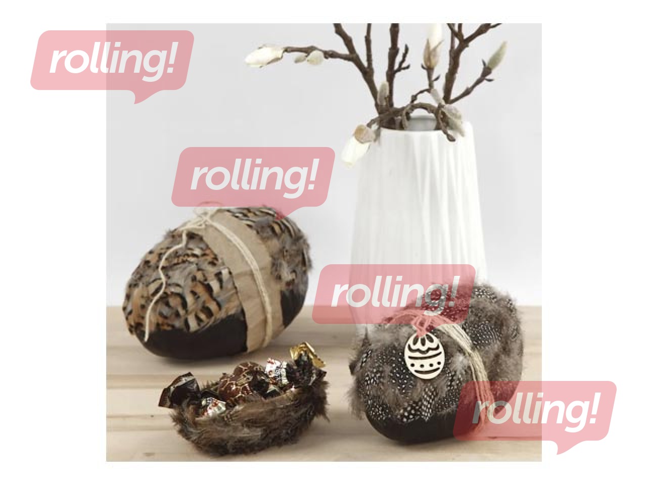 Koka Lieldienu dekori, 24 gab