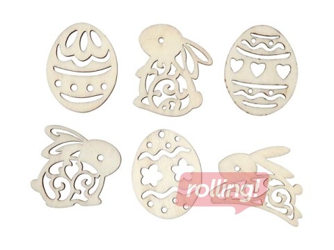 Koka Lieldienu dekori, 24 gab