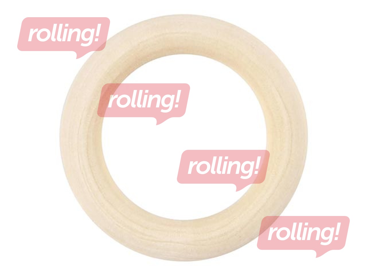 Koka riņķītis, ⌀ 55mm, biezums 37mm, 6 gab.