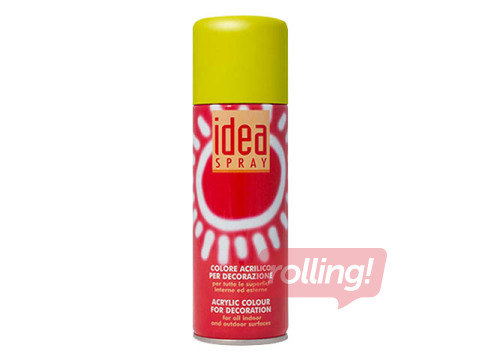 Pūšamā akrilkrāsa, matēta, dzeltena, 200 ml