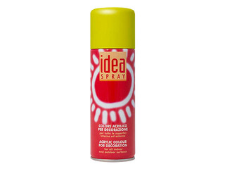 Pūšamā akrilkrāsa, matēta, dzeltena, 200 ml
