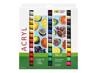 Akrila krāsas Happy Color 36kr.х12ml (tūbiņas)