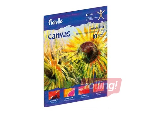 Audekls Fiorello blokā, 227x300 mm, 300g/m2, 10 loksnes