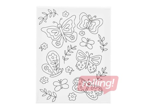 Kanva, Taureņi, 24x30cm