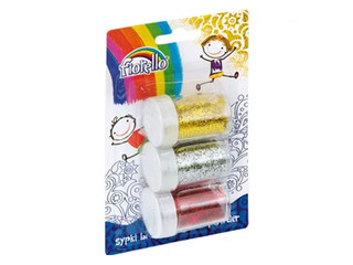 Dekoratīvie spīdumi, Fiorello, 3 x 8g, dažādas krāsas