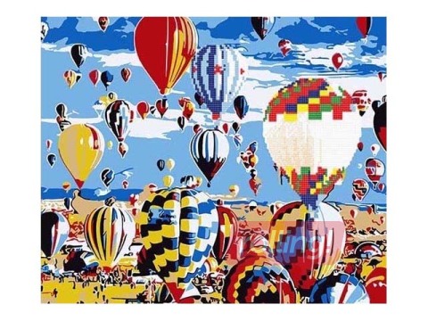 Dimanta mozaīka + gleznošana pēc numuriem, 40x50cm