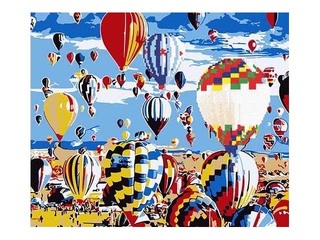 Dimanta mozaīka + gleznošana pēc numuriem, 40x50cm