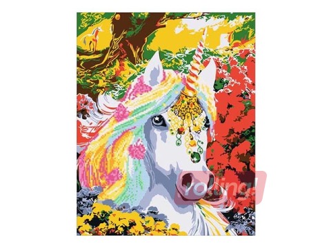 Dimanta mozaīka + gleznošana pēc numuriem, 40x50cm