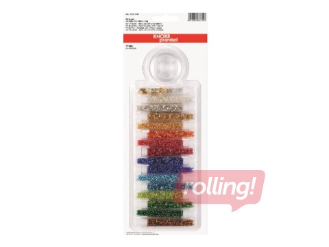 Pērlīšu izlase 2.5mm ar piederumiem, spīdīgas, dažādās krāsās