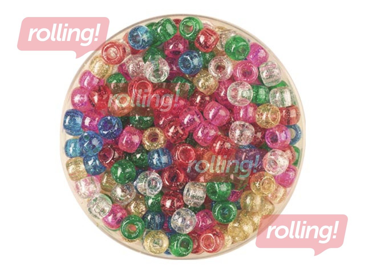 Pērlītes Ø 7mm, liels caurums, dažādas krāsas ar spīdumiem