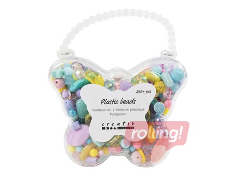 Plastmasas pērlīšu izlase, dažādas krāsas, 300ml