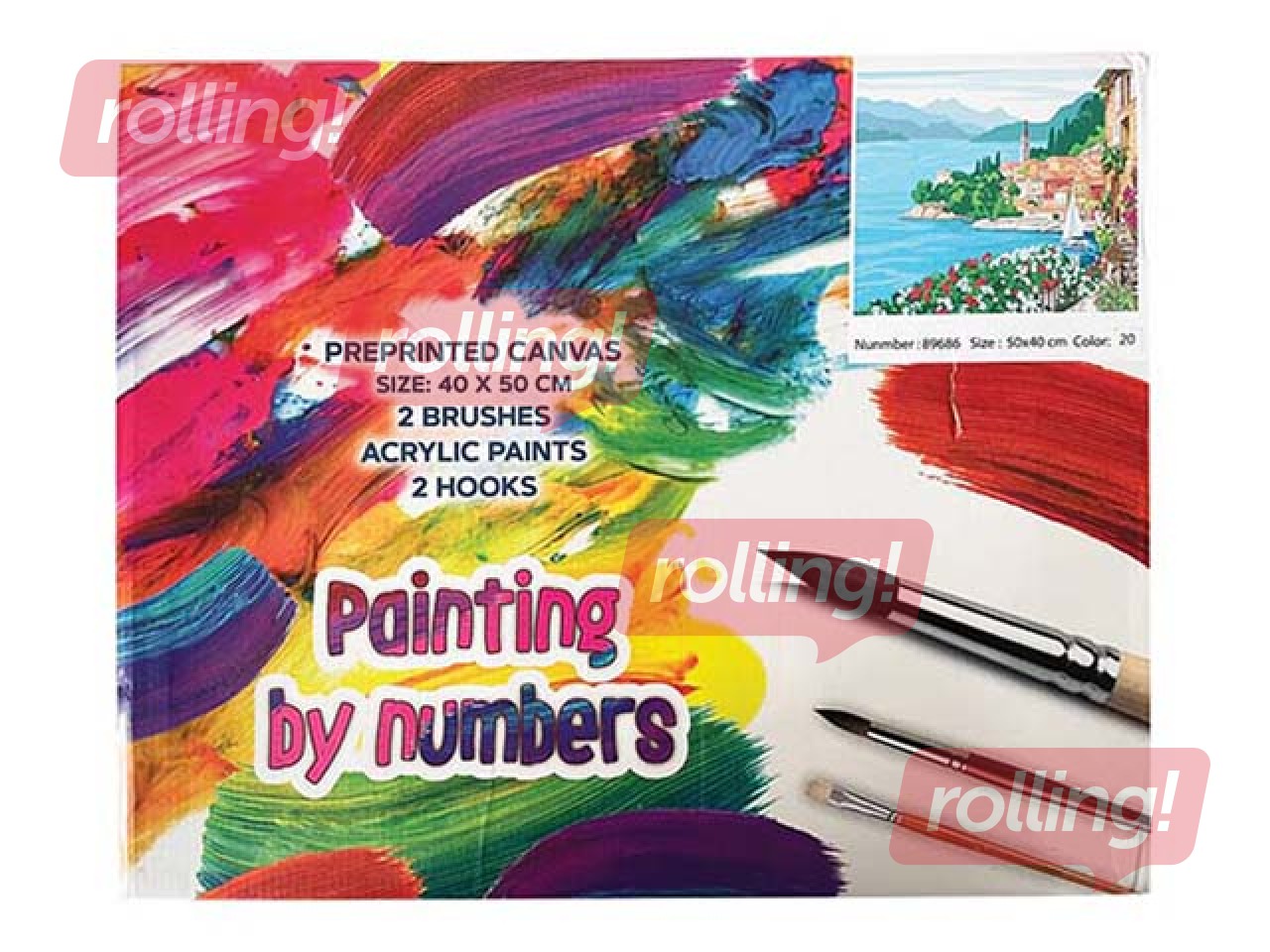 Komplekts gleznošanai pēc numuriem