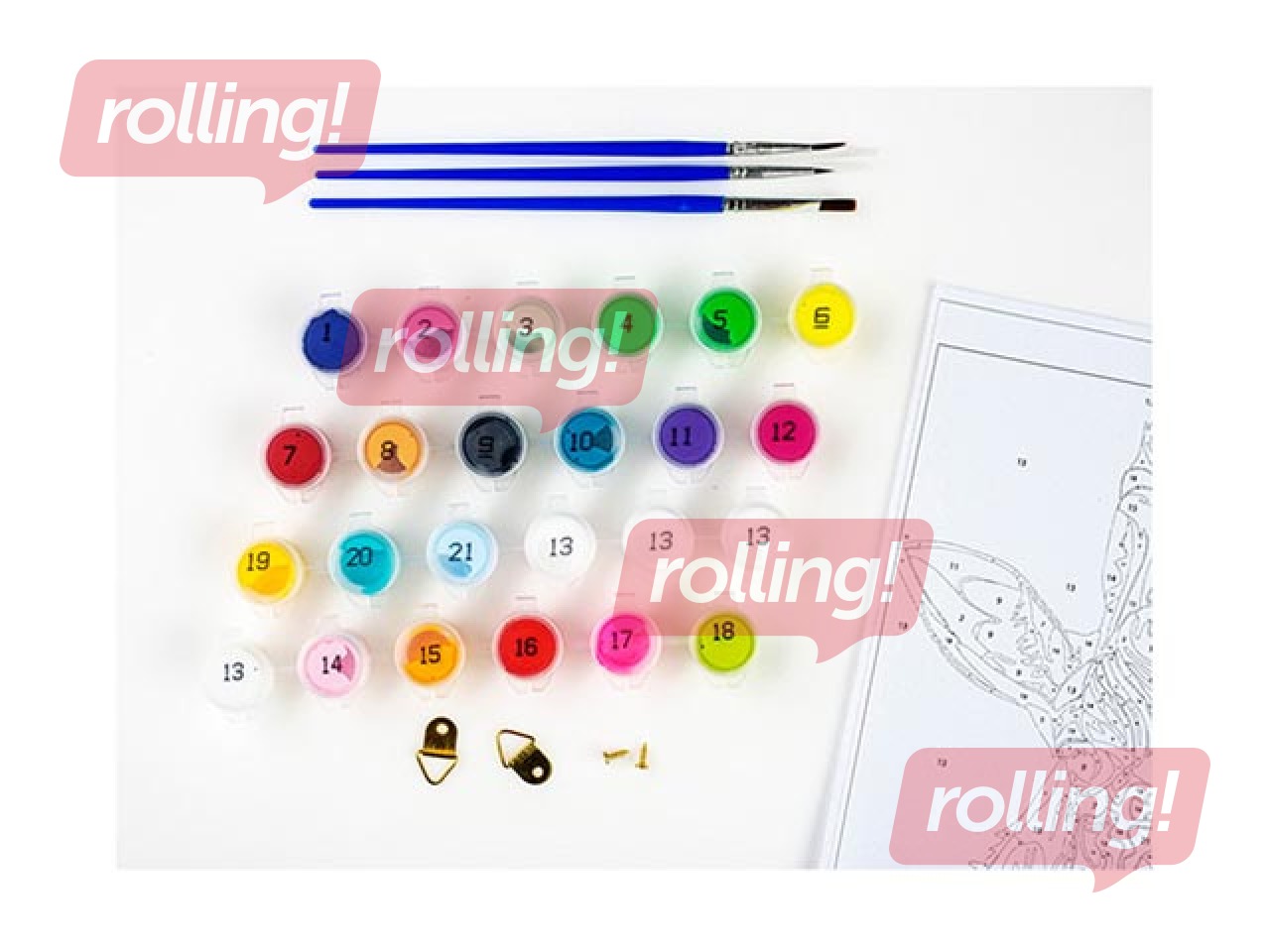 Komplekts gleznošanai pēc numuriem