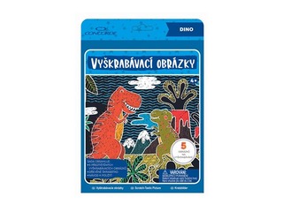 Skrāpējamā grāmatiņa Dino