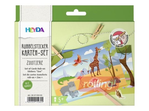 Uzlīmju un kartiņu komplekts Dzīvnieki