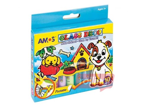 Stikla dekorēšanas krāsu komplekts, Glass Deco GD10P10