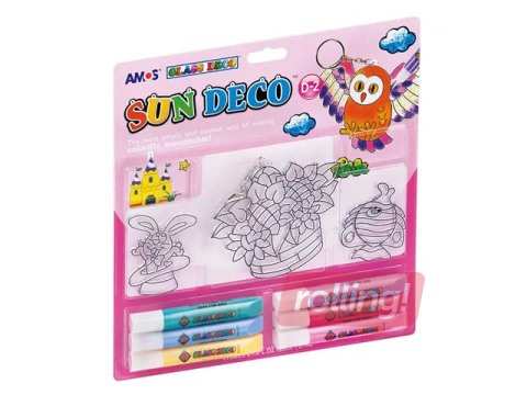 Stikla dekorēšanas krāsu komplekts, Glass Deco Suncatchers SD10B06-D2
