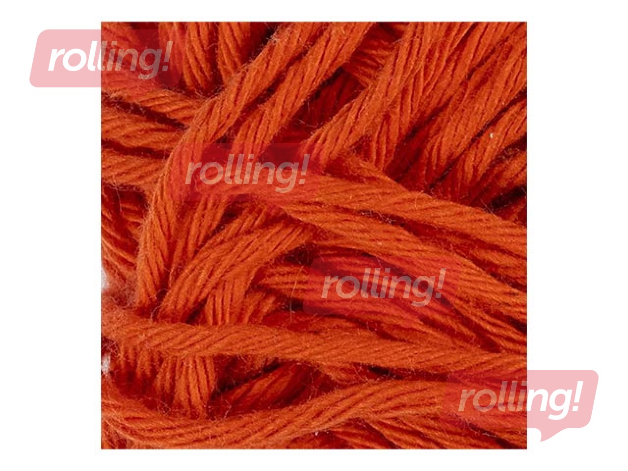 Kokvilnas dzija, sarkana, 50g