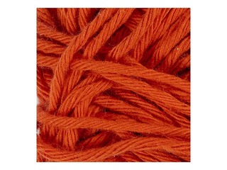 Kokvilnas dzija, sarkana, 50g