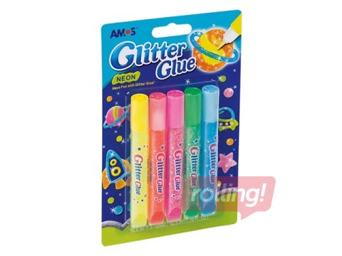 Dekoratīvā līme  Amos, 5 x 10,5ml, neona